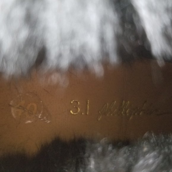 3.1 Phillip Lim Women Black Leather High Wedges La - Picture 11 of 11